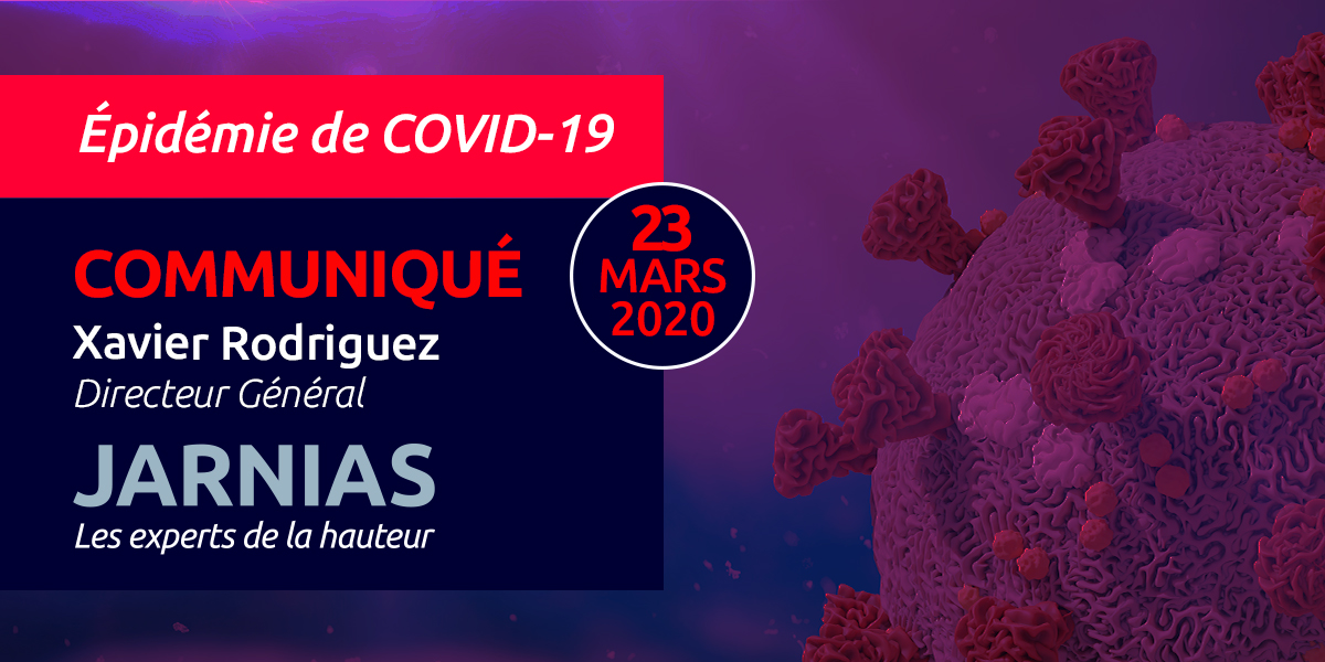 Communiqué 23 mars 2020